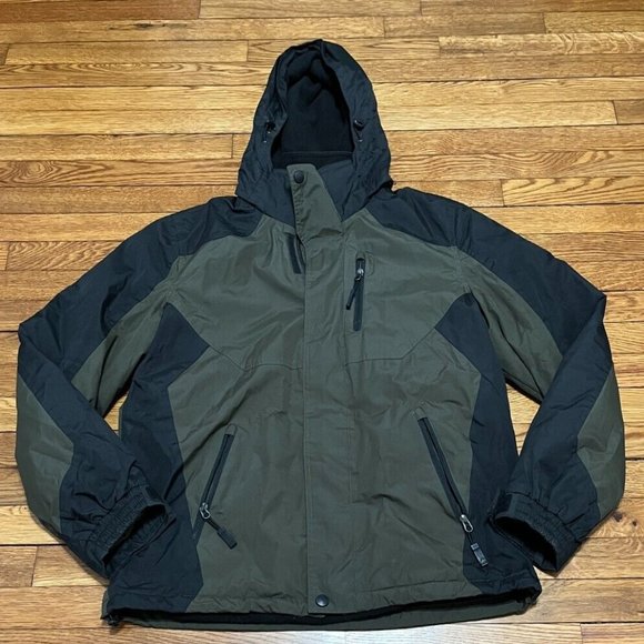 Athletech Jackets & Coats Athletech Insulated Windbreaker Jacket Mens Sz Medium Green Fleece